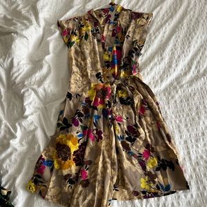 Anthropologie Silk Wrap Dress